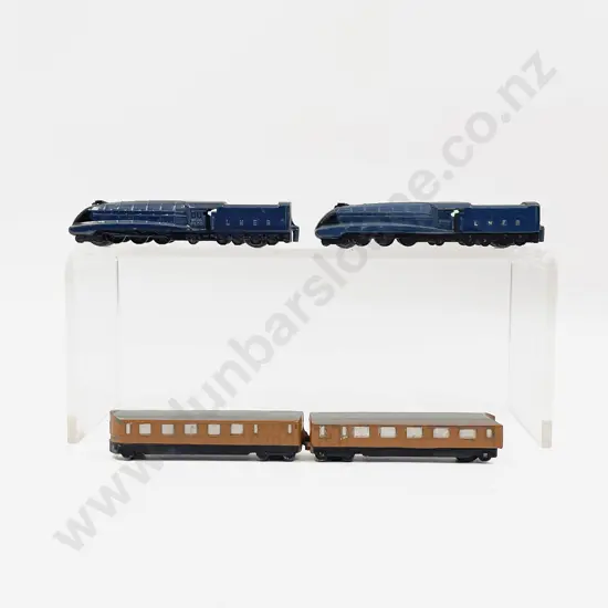 Dinky Streamlined Train Set Number 3 Playworn with Another Loco Restored