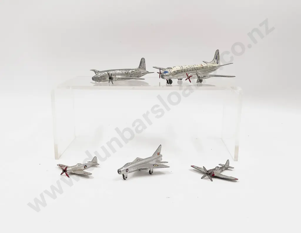 Dinky 706 Viscount - Viking - Tempest X2 and PIB Lightning some playwear Image 1++