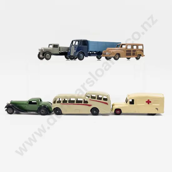 Six Various Vintage Dinky Vehicle Models Restored