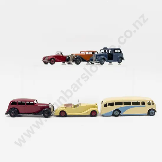 Six Various Vintage Dinky Vehicle Models Restored