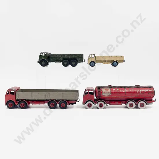 Dinky Foden Tanker and Wagon with 622 10T Army Truck & (25R) Leyland Lorry Playworn Models