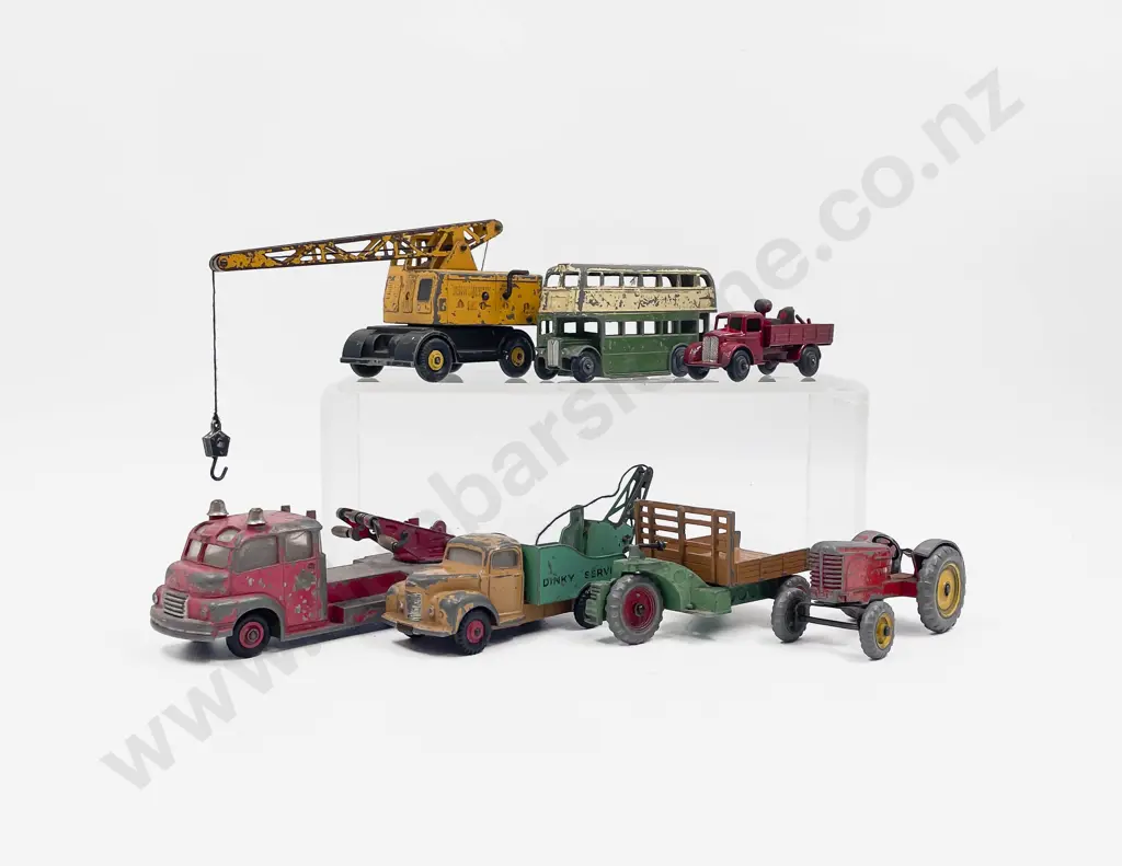 Seven Various Vintage Dinky Vehicle Models Playworn Suitable for parts and or repair Image 1++