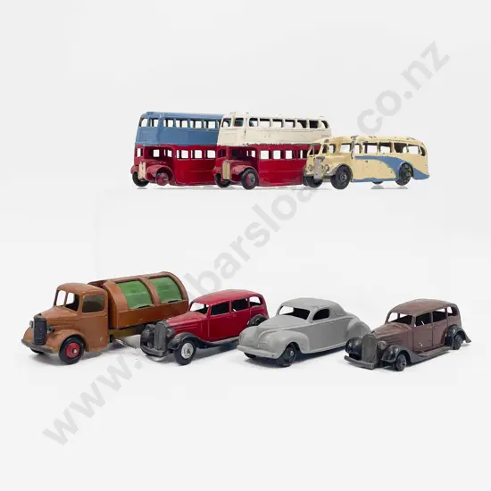 Seven Early Dinky Models