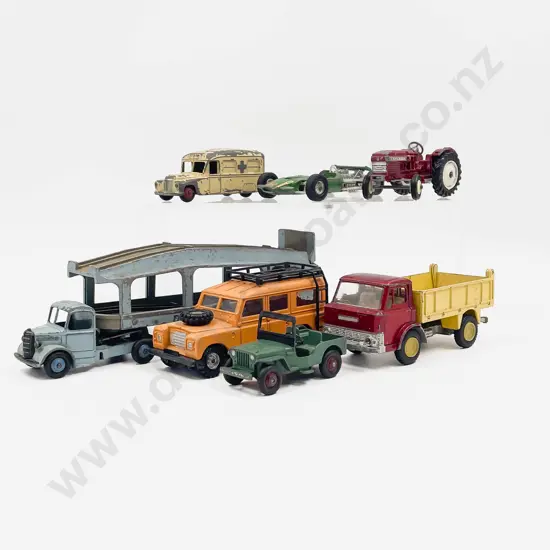 Unboxed Dinky Assorted Models playworn and Corgi Land Rover