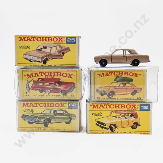 Matchbox Series Boxed No61 x2 green and yellow hubs No70 No66 No6