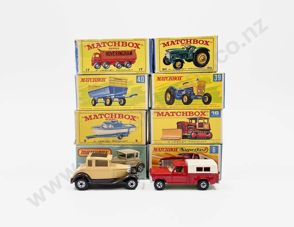 Matchbox Early Boxed Models 40 - 39 - 6 - 73 - 16 - 17 - 50 - 9 cabin cruiser empty box Image 1++