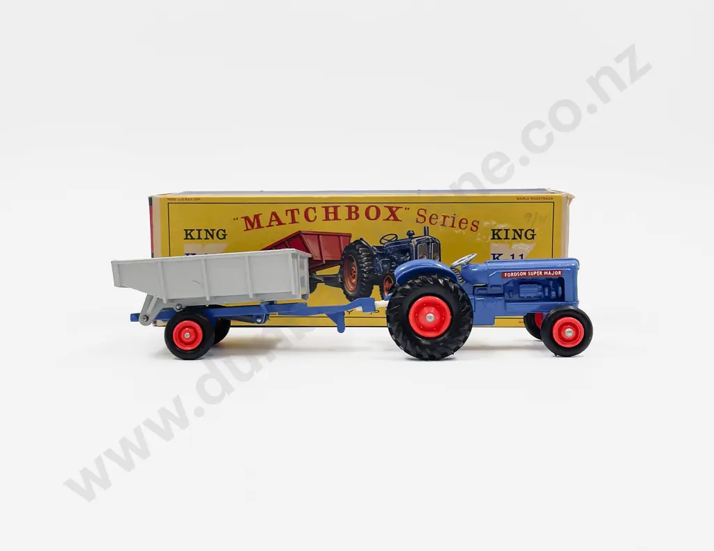 Matchbox Series Boxed Model King Size K-11 Fordson Tractor and Trailer Image 1++
