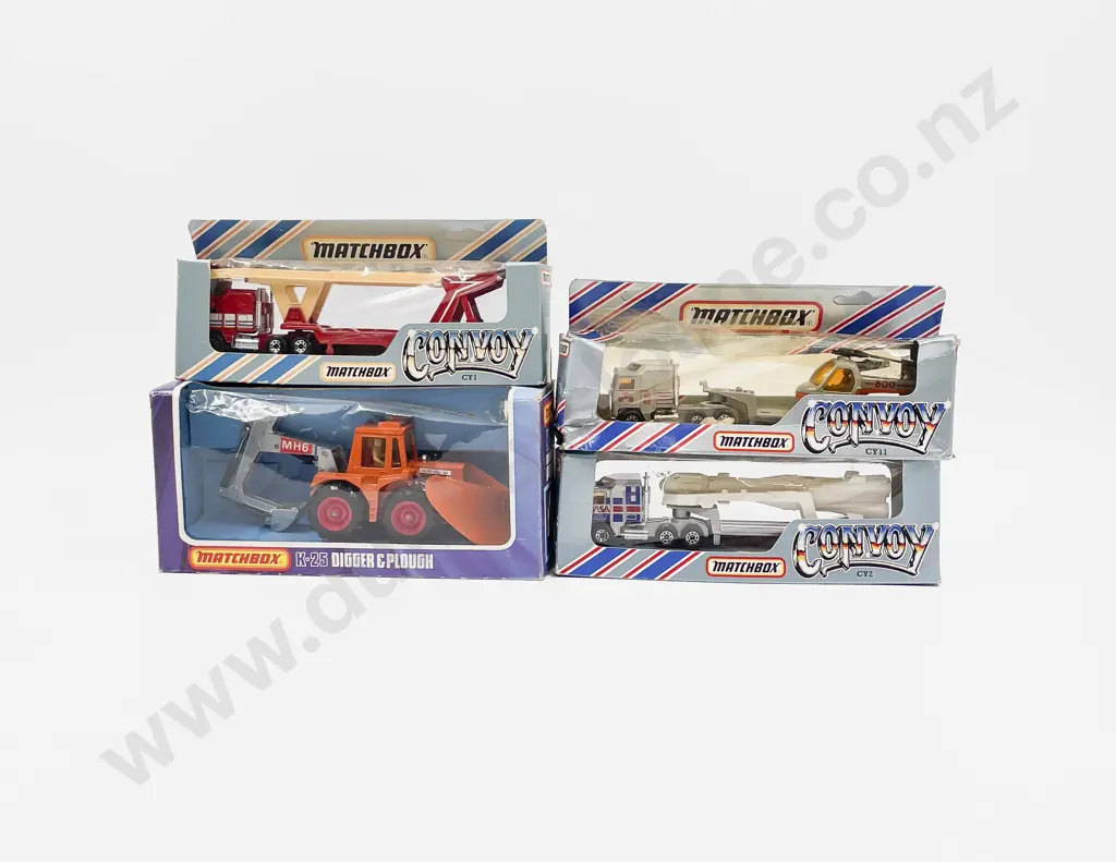 Matchbox Boxed Super King Size K-25 and Three Convoy Series Models Image 1++