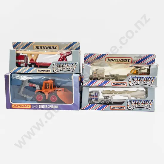 Matchbox Boxed Super King Size K-25 and Three Convoy Series Models