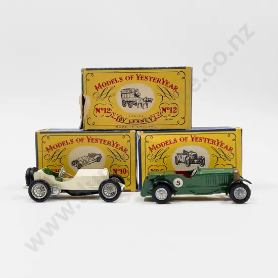 Models of Yesteryear Line Drawn Boxed Models Y-5 Y-10 Y-12