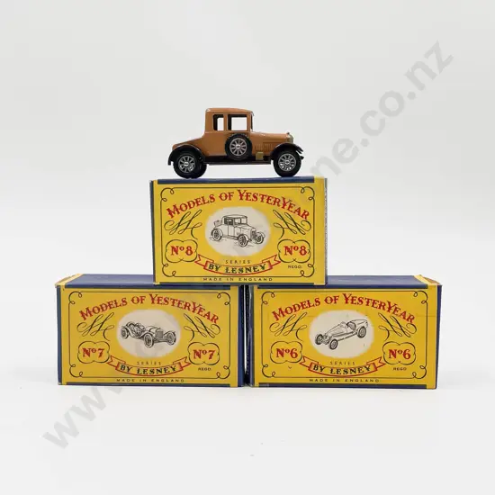 Models of Yesteryear Line Drawn Boxed Models Y-6 Y-7 Y-8