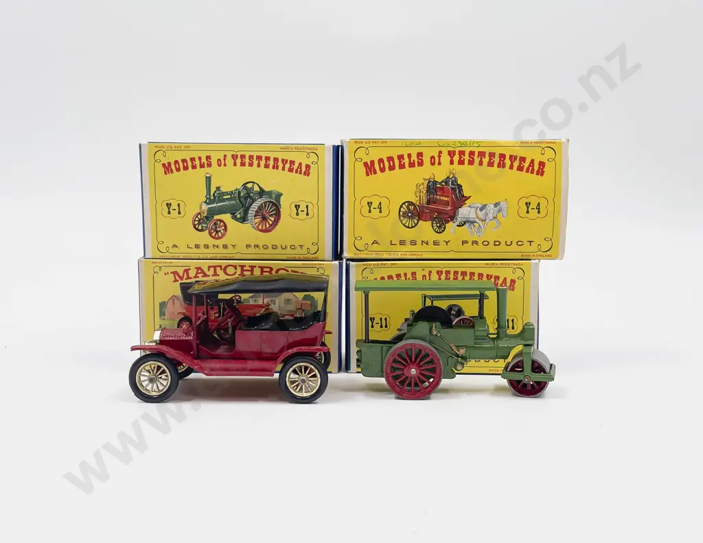 Matchbox Models of Yesteryear Picture Boxed Y-1 Y11 Y-1 Ford and Y-4 with faults Image 1++