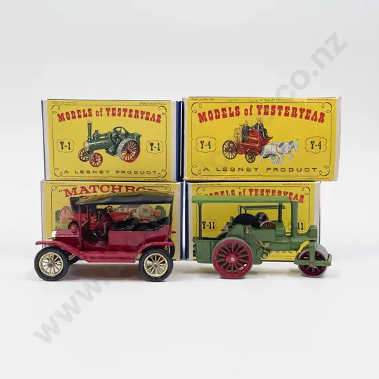 Matchbox Models of Yesteryear Picture Boxed Y-1 Y11 Y-1 Ford and Y-4 with faults