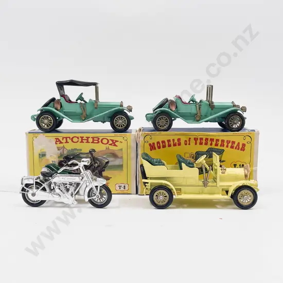Models of Yesteryear Picture Boxed Models Y-16 Y-8 with Unboxed Y14 x2 one missing hood