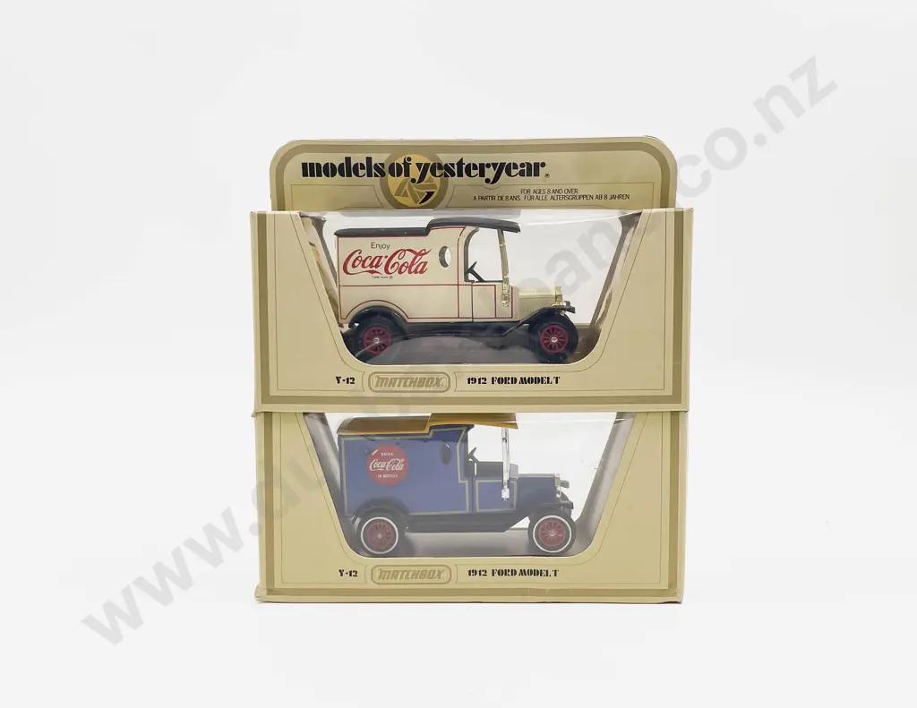 Matchbox Models of Yesterday Y-12 Coca-Cola Two Variations Image 1++
