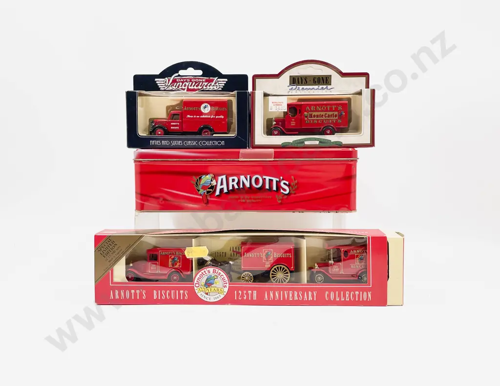 Lledo Days Gone Arnotts Biscuits x2 & Arnotts Special Edition with Arnotts Tin Image 1++