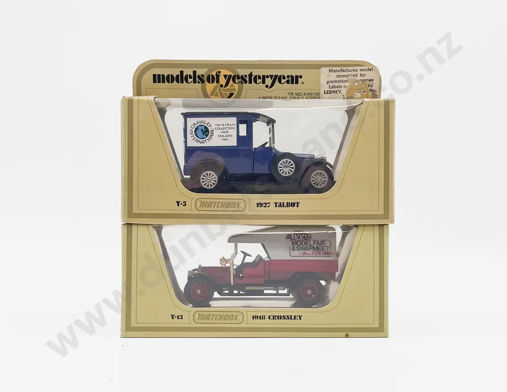 Matchbox Models of Yesterday Y-5 1981 Crawley International  & Y-13 1981 Surrey Models Image 1++
