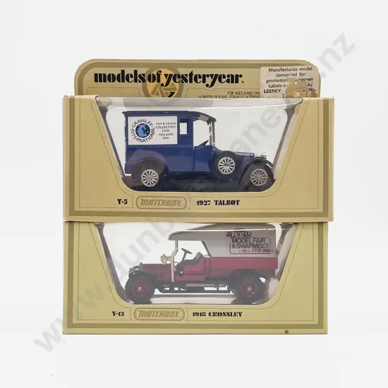 Matchbox Models of Yesterday Y-5 1981 Crawley International  & Y-13 1981 Surrey Models