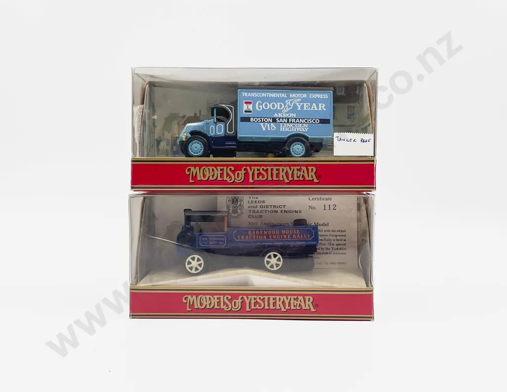 Matchbox Models of Yesterday Y-32 Leeds & District Traction Engine Rally & Y-33 Good Year Image 1++