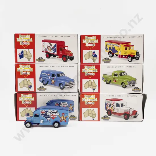 Matchbox Collectibles YCH6-7-8-9-10-11 Australia Ronald McDonald House State Models