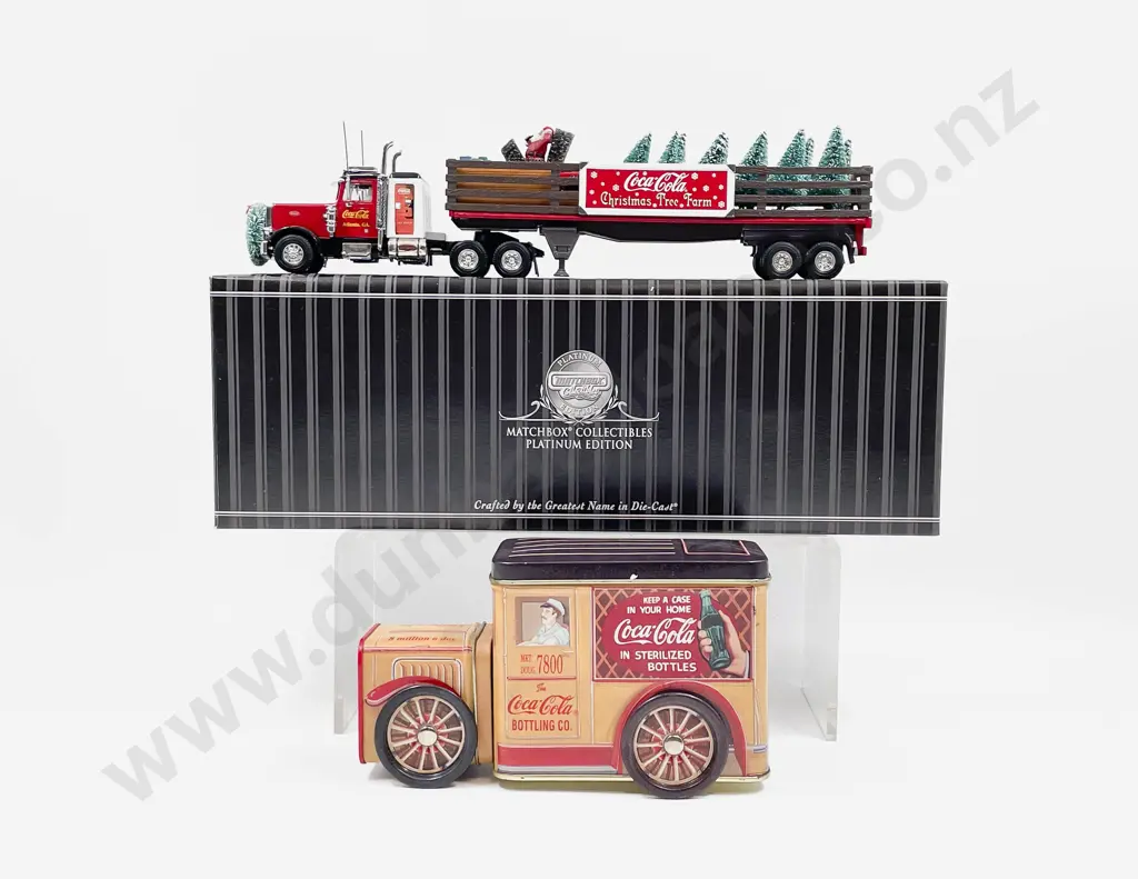 Matchbox Collectibles Platnium Edition Coca-Cola Holiday Treasures with Coca Cola Tin Image 1++