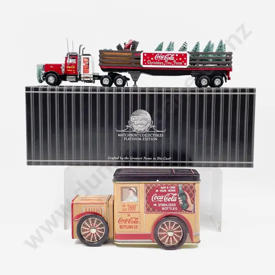 Matchbox Collectibles Platnium Edition Coca-Cola Holiday Treasures with Coca Cola Tin