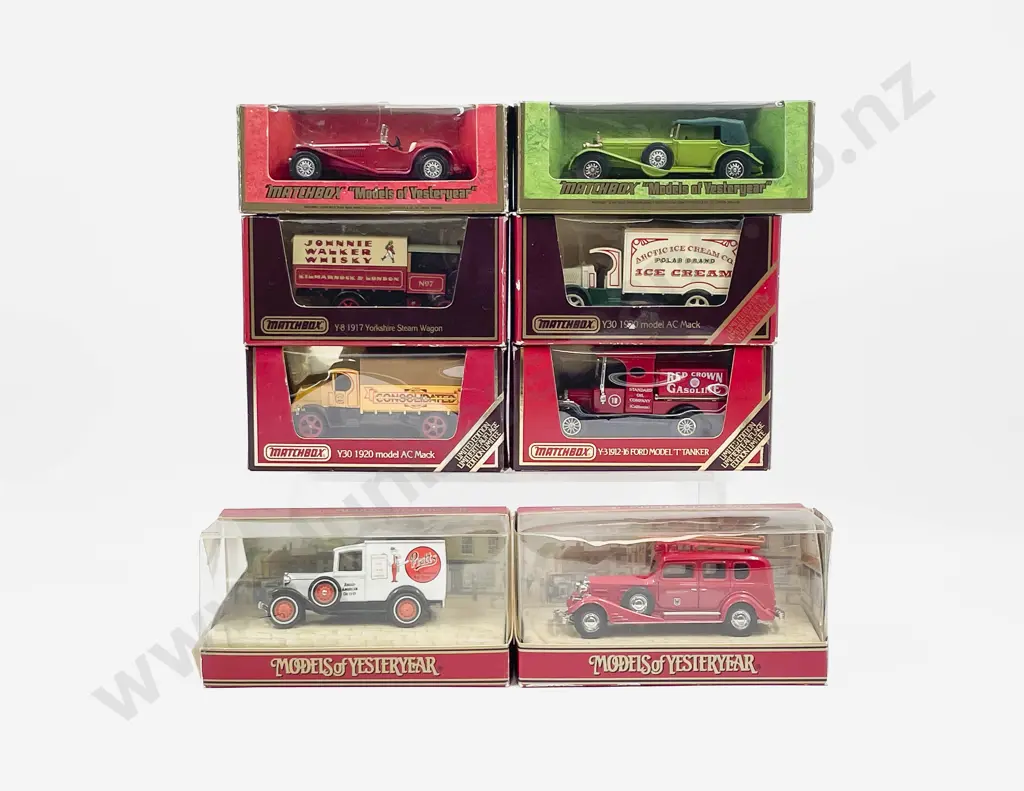 Matchbox Models of Yesteryear Eight Variously Boxed Models Image 1++