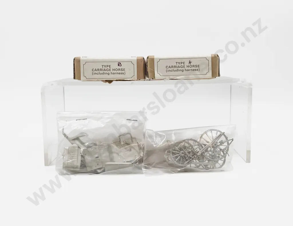 Phoenix Models Pewter Bygone Age C19th Stanhope Phaeton and Carriage Horse Kits A & B Image 1++