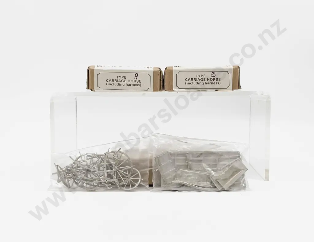Phoenix Models Pewter Bygone Age Delivery Van and Carriage Horse Kits A & B Image 1++