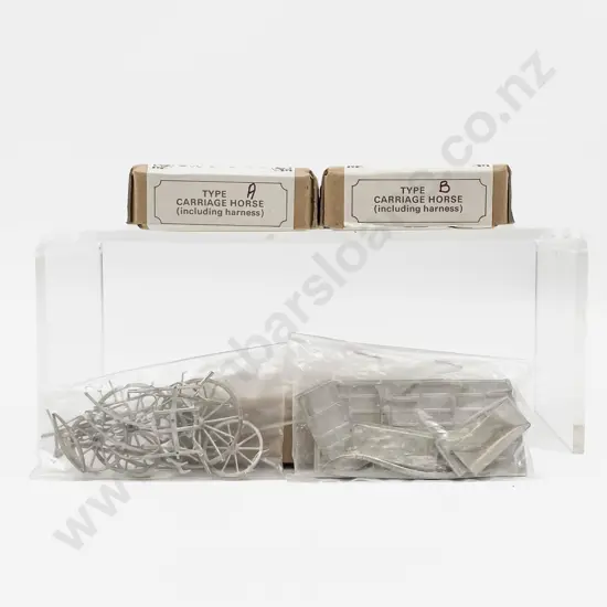 Phoenix Models Pewter Bygone Age Delivery Van and Carriage Horse Kits A & B