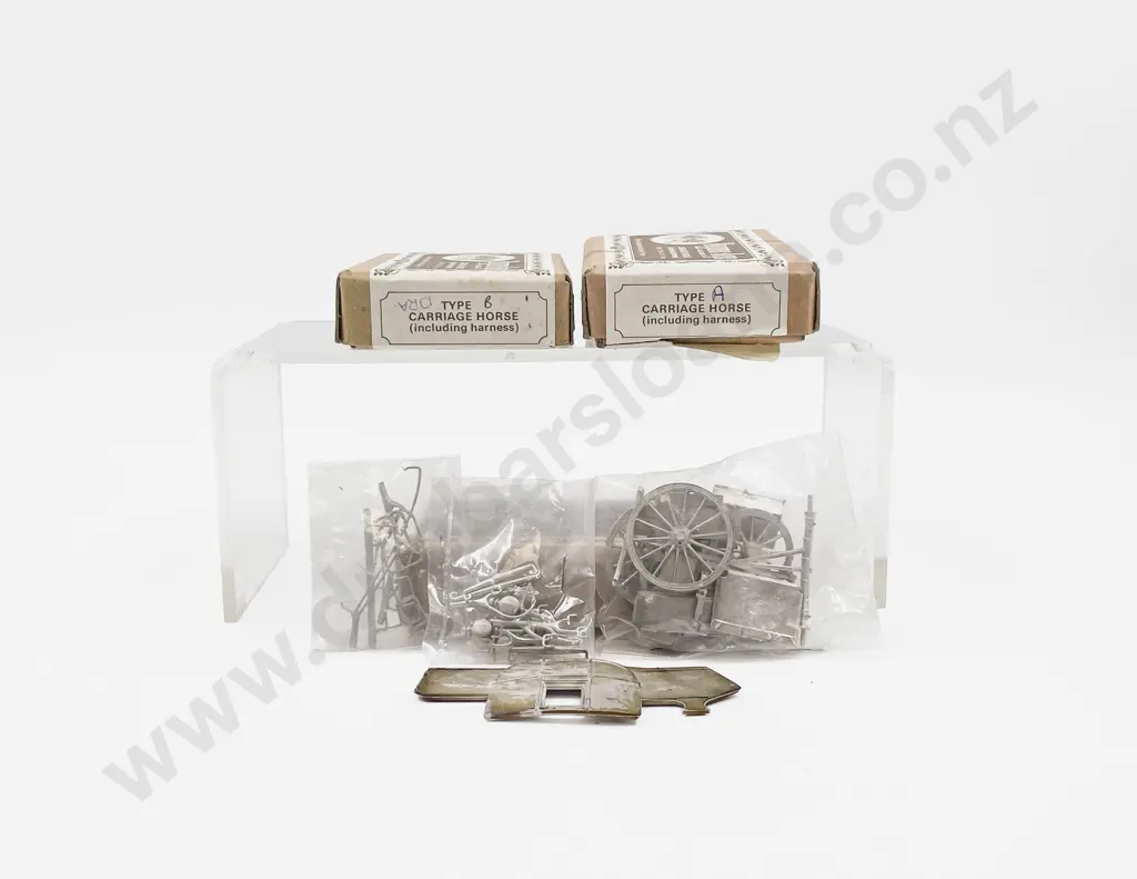 Phoenix Models Pewter Bygone Age C19th Royal Mail Coach and Carriage Horse Kits A & B Image 1++