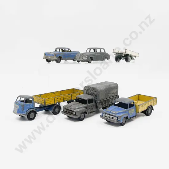 Micro Models Five Diecast Vehicles playworn