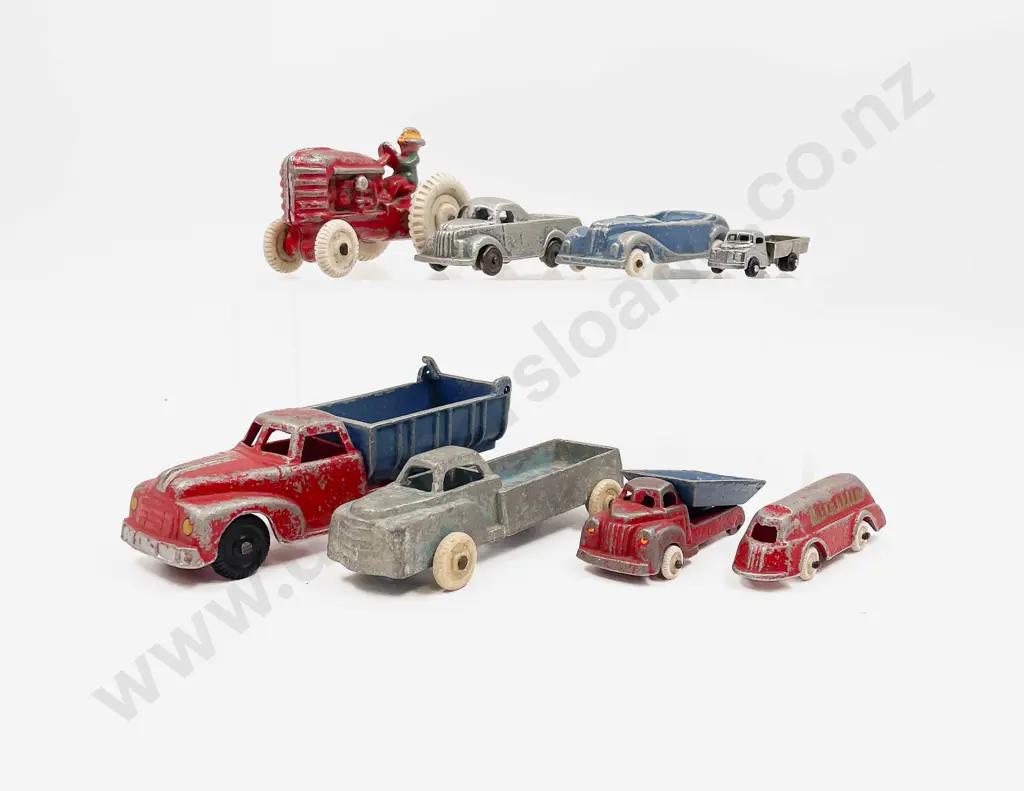 Fun Ho Seven Diecast Models and Midget S/Plated Model Truck Image 1++