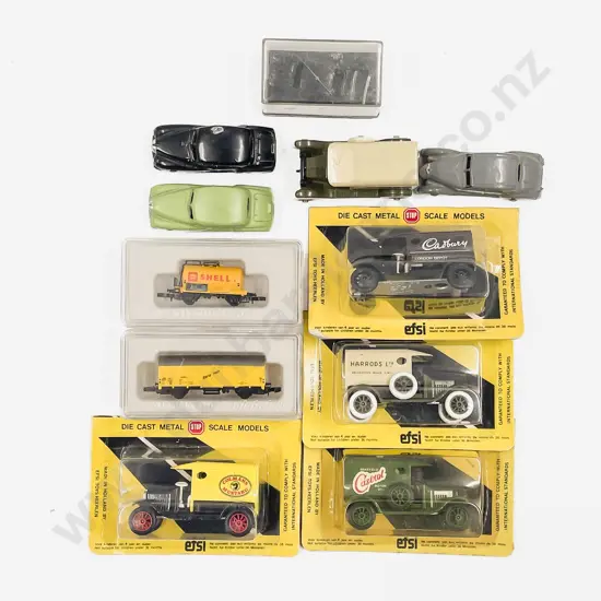 Four Efsi Diecast Boxed Promotional Models other Unboxed Three Bradshaw Vehicles & Other