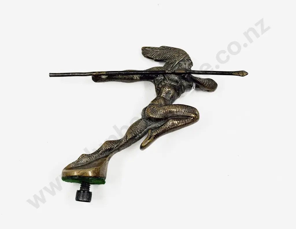 C1930's Style Pontiac Running Native American Chief Car Hood Ornament Image 1++