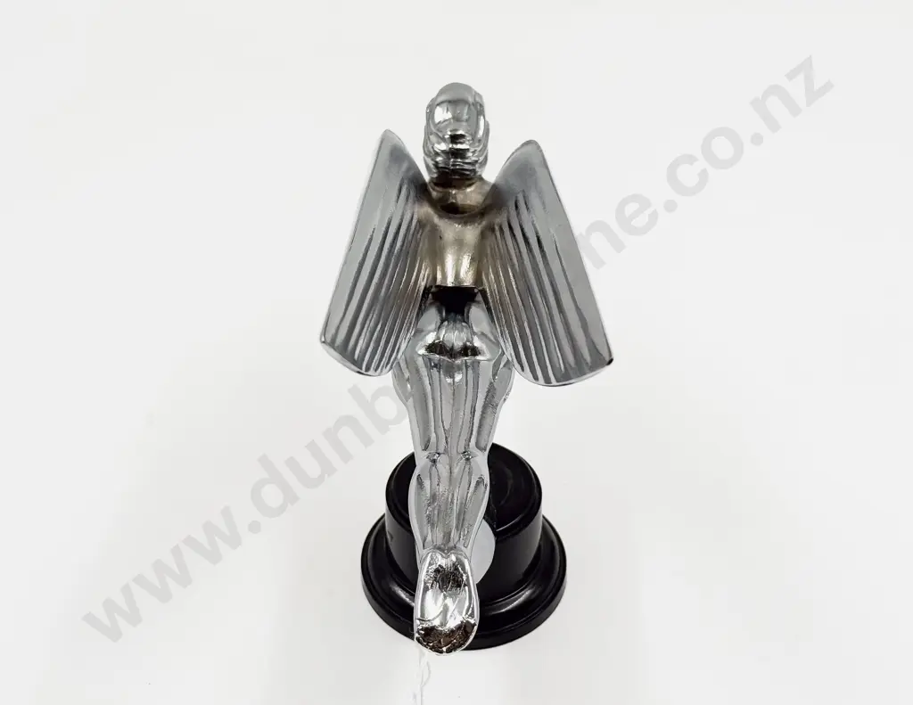 New Chrome Plated Flying Goddess Car Hood Ornament Image 1++