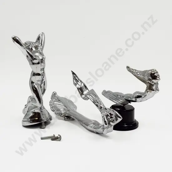 Three Replica Car Mascot Hood Ornaments