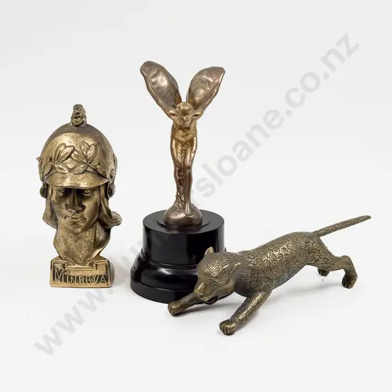 Three Replica Car Mascot Hood Ornaments