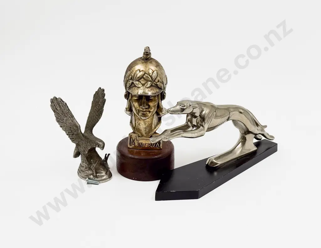 Three Replica Car Mascot Hood Ornaments Image 1++