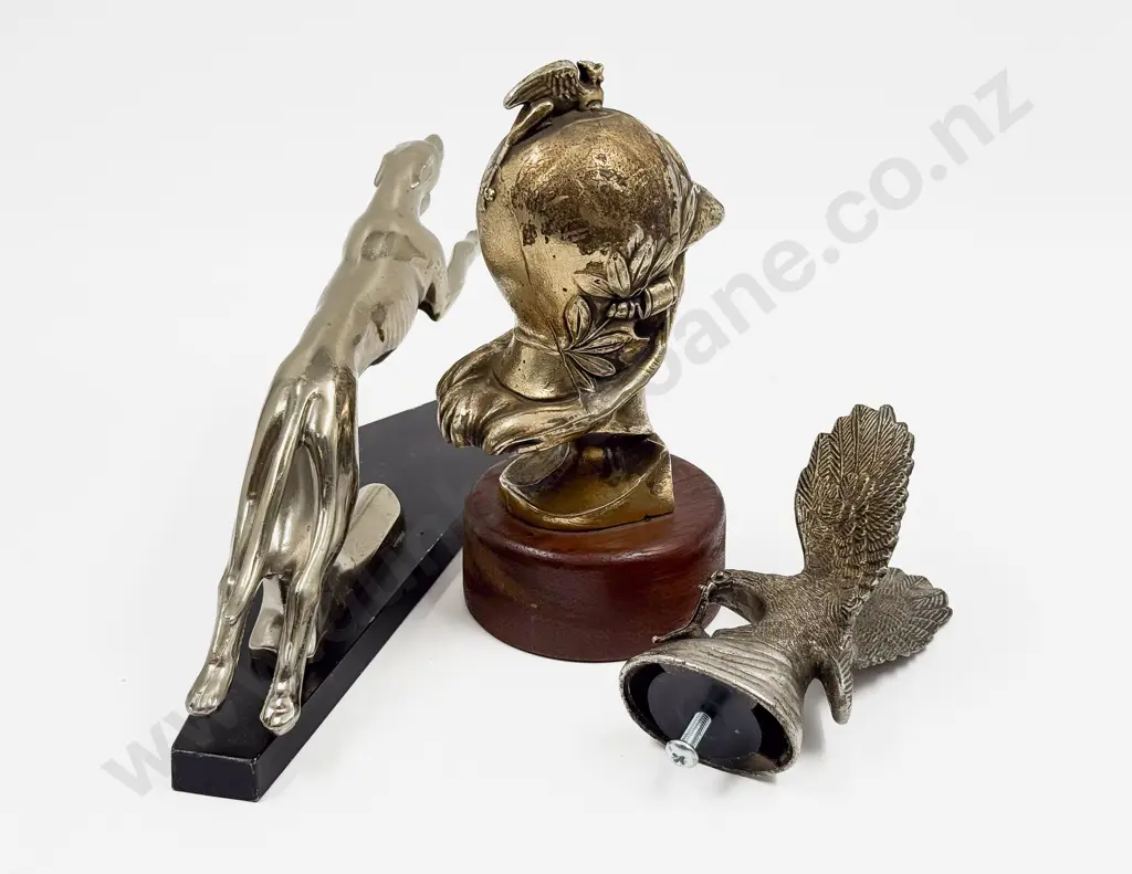 Three Replica Car Mascot Hood Ornaments Image 1++