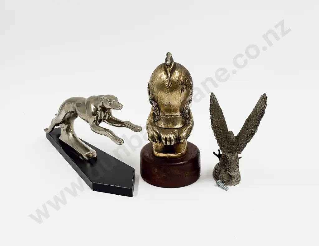 Three Replica Car Mascot Hood Ornaments Image 1++