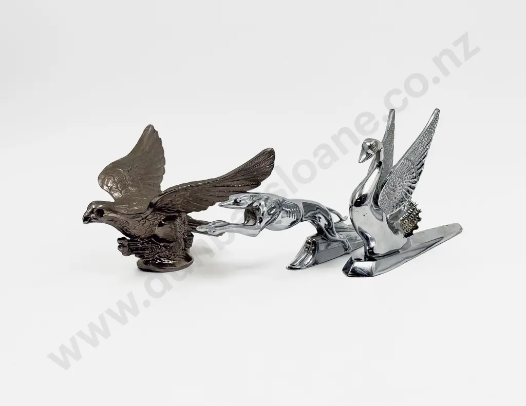 Three Replica Car Mascot Hood Ornaments Image 1++