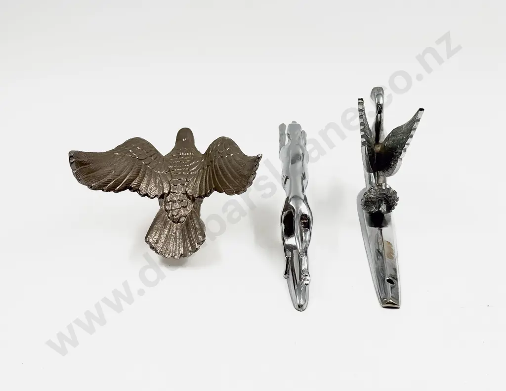 Three Replica Car Mascot Hood Ornaments Image 1++