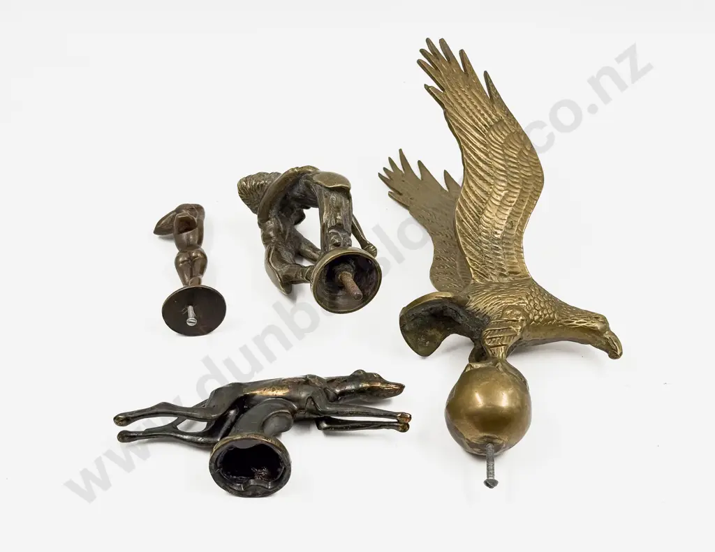 Four Replica Car Mascot Hood Ornaments Image 1++