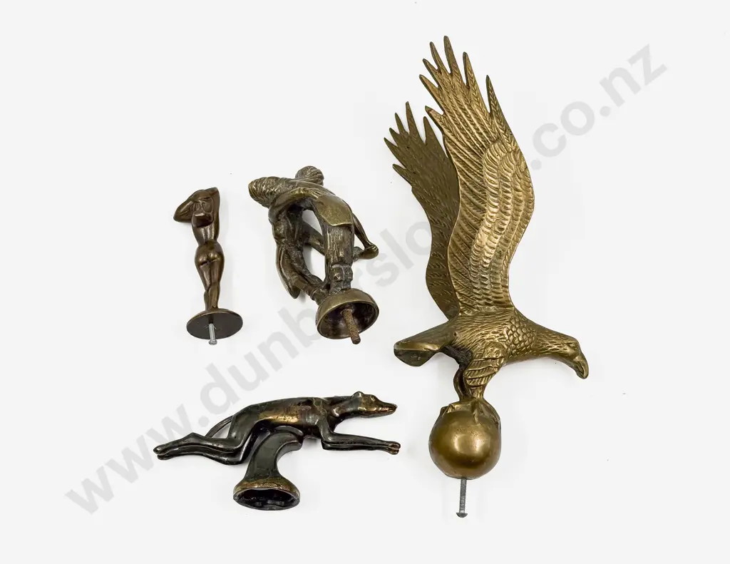 Four Replica Car Mascot Hood Ornaments Image 1++