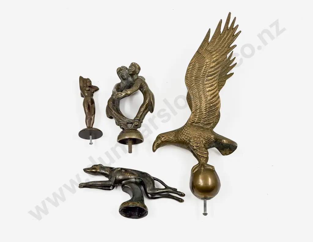 Four Replica Car Mascot Hood Ornaments Image 1++