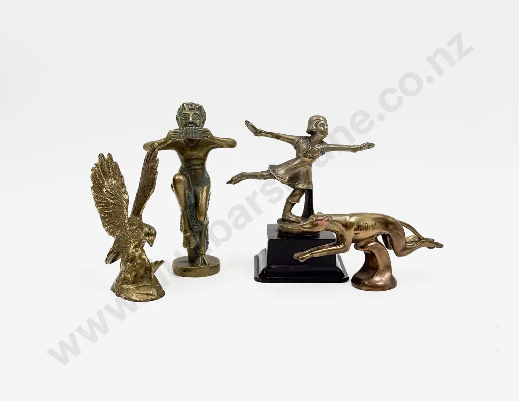 Four Replica Car Mascot Hood Ornaments Image 1++