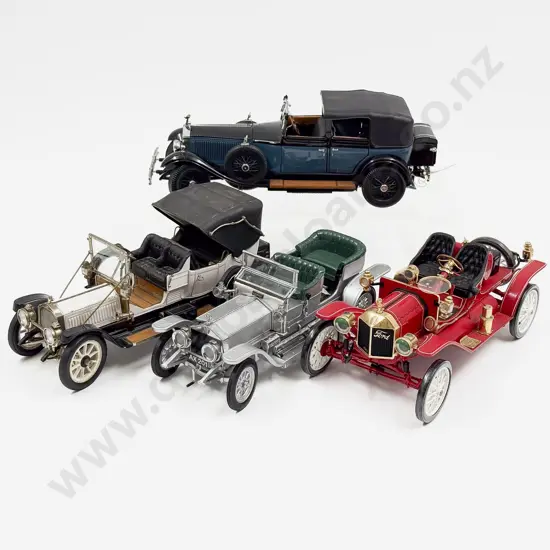 Four Franklin Mint Vintage Car Models