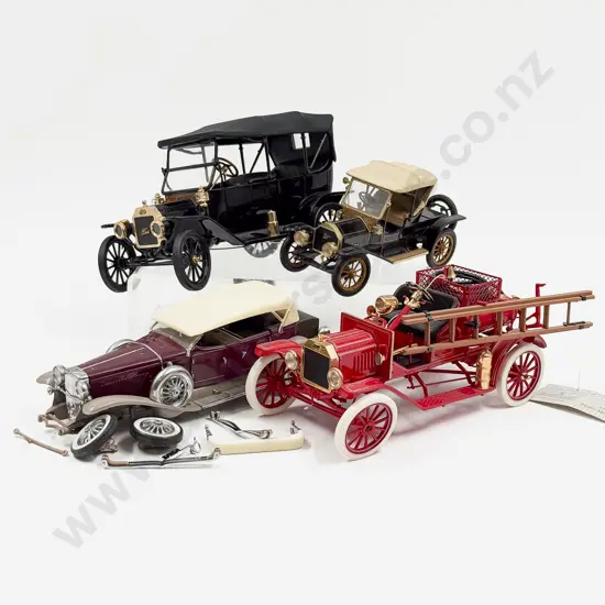 Four Franklin Mint Vintage Car Models