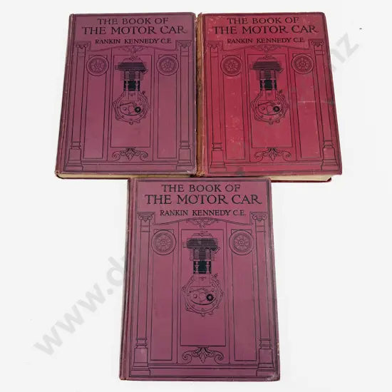 The Book of the Motor Car by Rankin Kennedy Vols 1-3